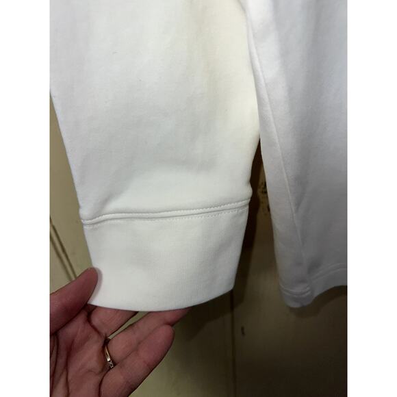 Lands' End Top Mock Neck Womens 1X Pima 100% Cotton Supima Cream Base Layer - Picture 6 of 7